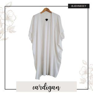 Worthington Short Sleeve White Cardigan